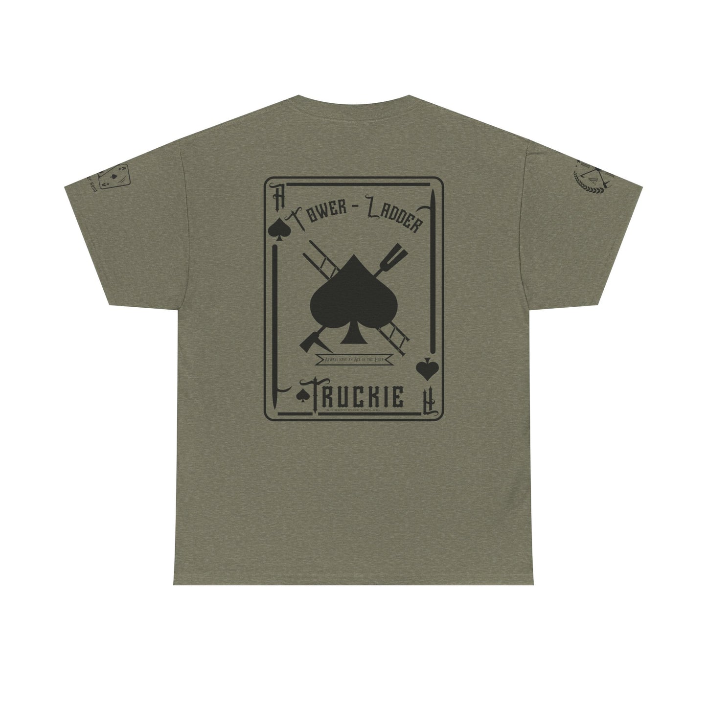 Ace of Spades Truckie Graphic Tee - Unisex Heavy Cotton T-Shirt - Multiple Colors
