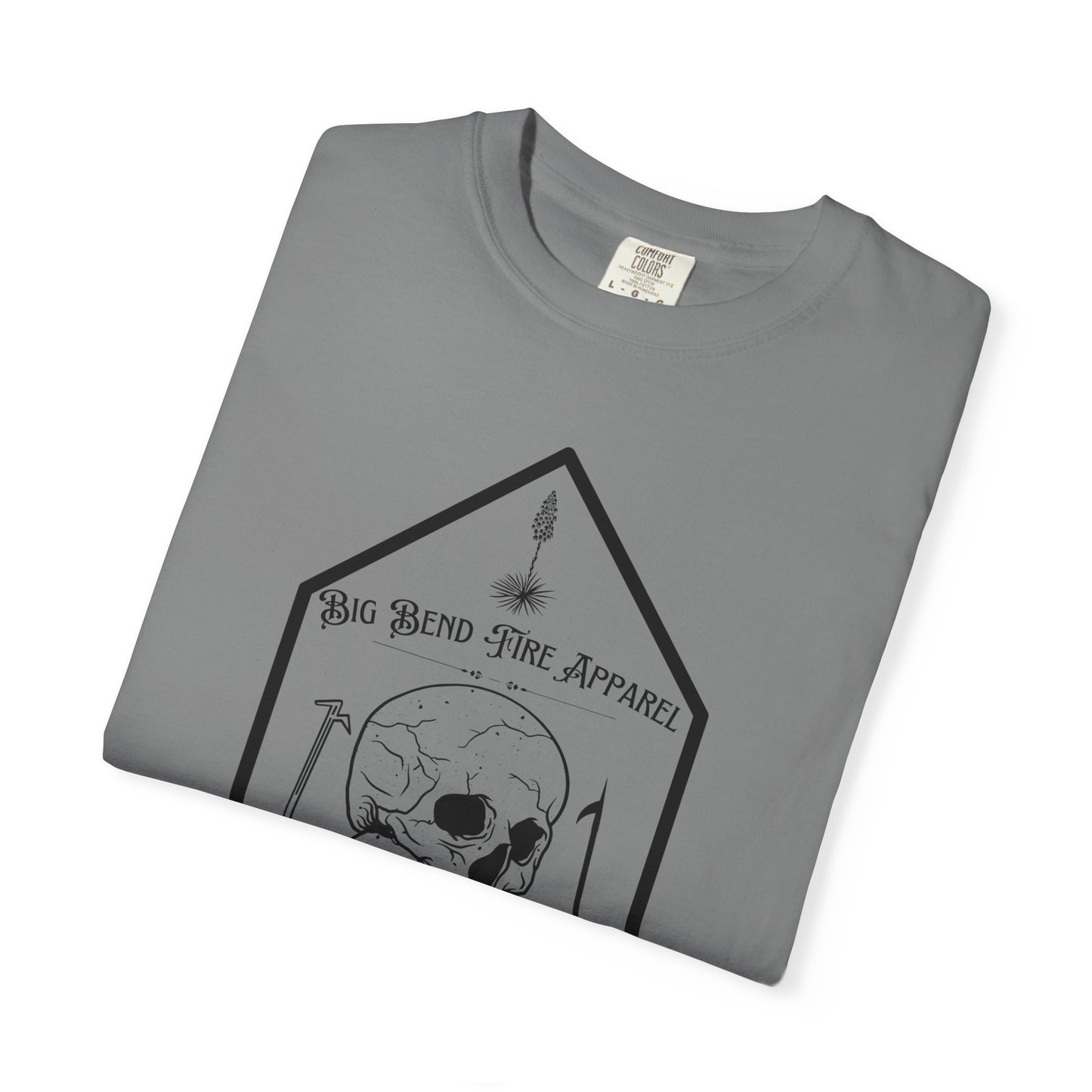 Chaos - Unisex Skull Graphic T-shirt - Khaki Black Grey