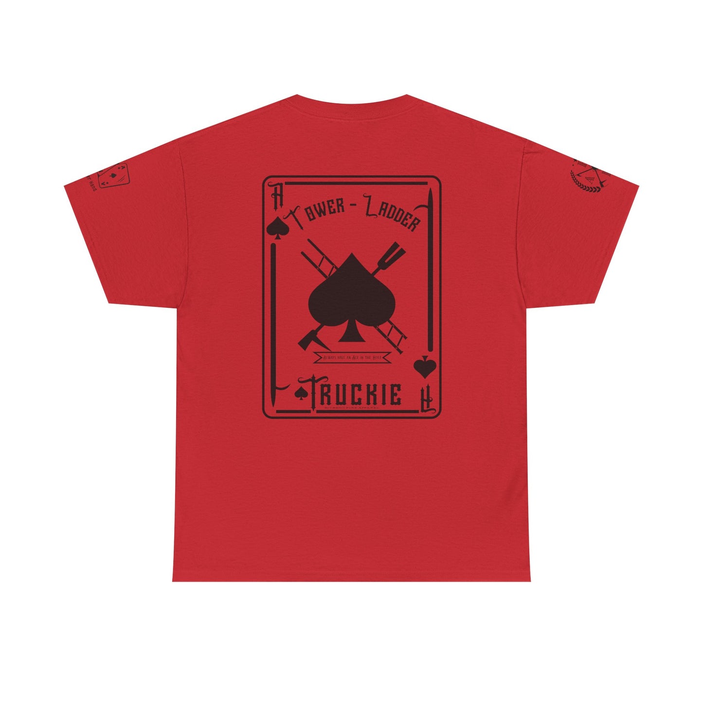 Ace of Spades Truckie Graphic Tee - Unisex Heavy Cotton T-Shirt - Multiple Colors