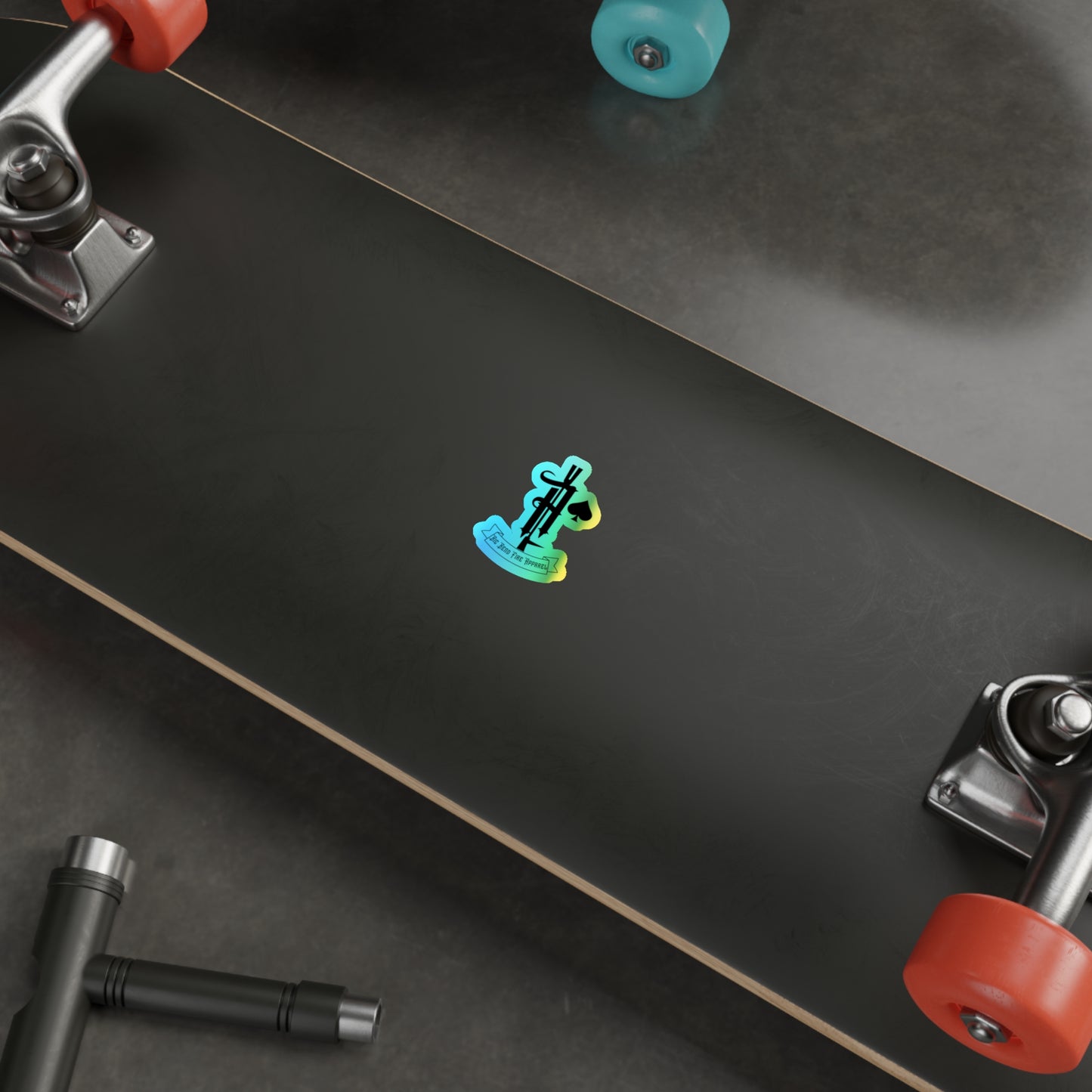 Ace of Spades holographic sticker - Big Bend Fire Apparel