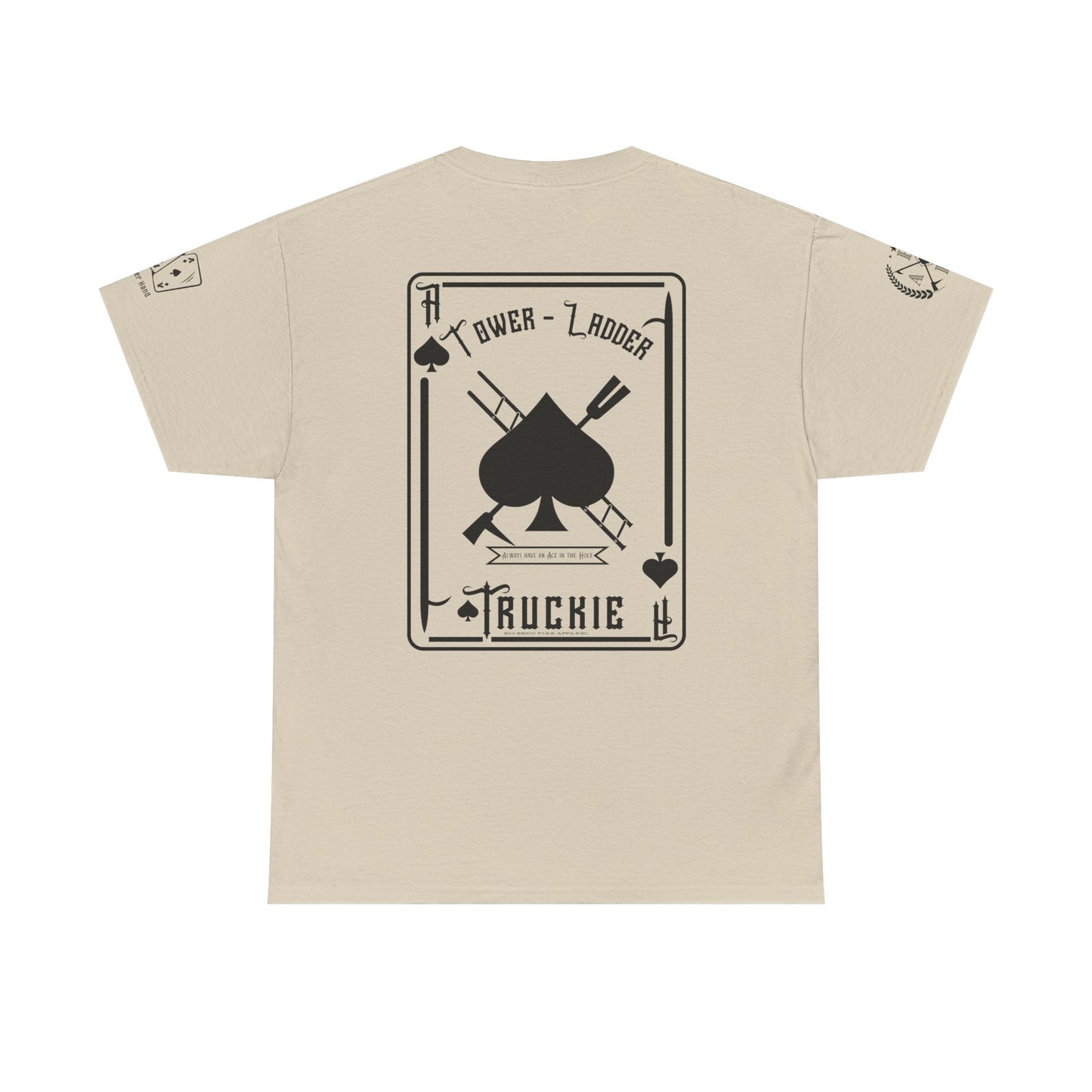 Ace of Spades Truckie Graphic Tee - Unisex Heavy Cotton T-Shirt - Multiple Colors
