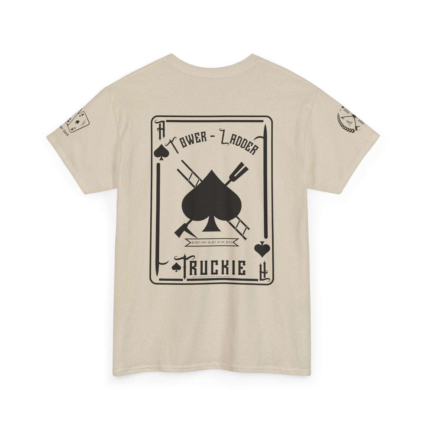 Ace of Spades Truckie Graphic Tee - Unisex Heavy Cotton T-Shirt - Multiple Colors