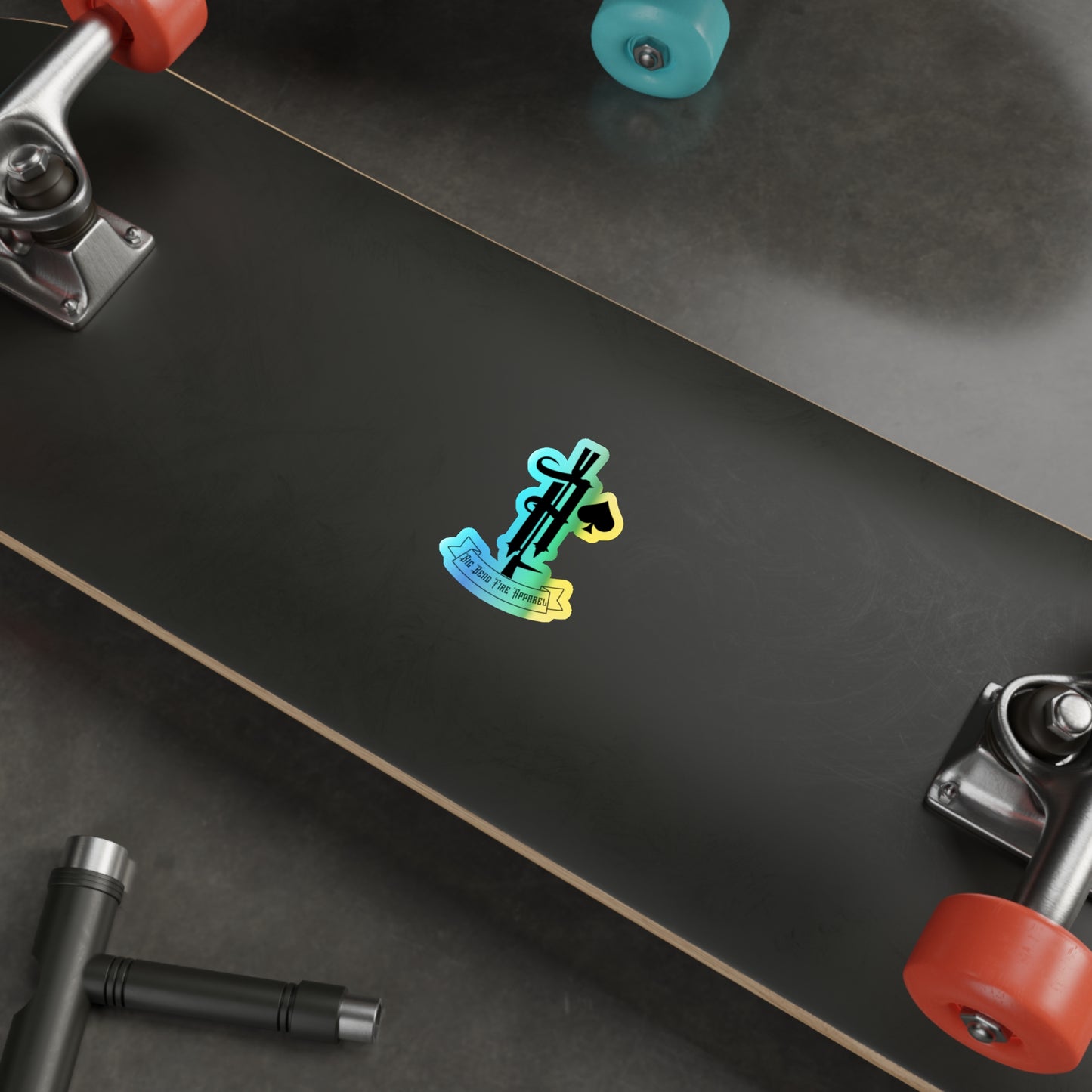 Ace of Spades holographic sticker - Big Bend Fire Apparel