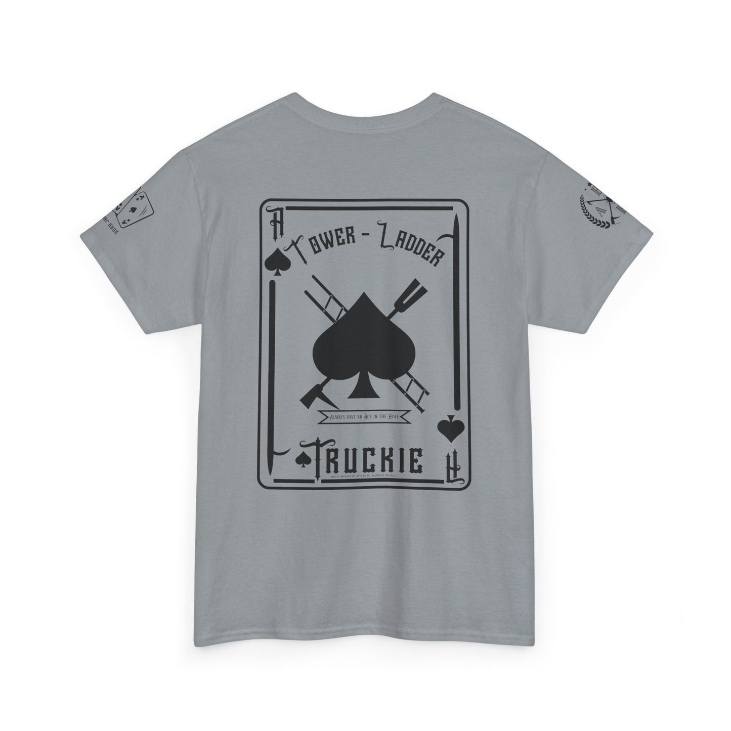 Ace of Spades Truckie Graphic Tee - Unisex Heavy Cotton T-Shirt - Multiple Colors