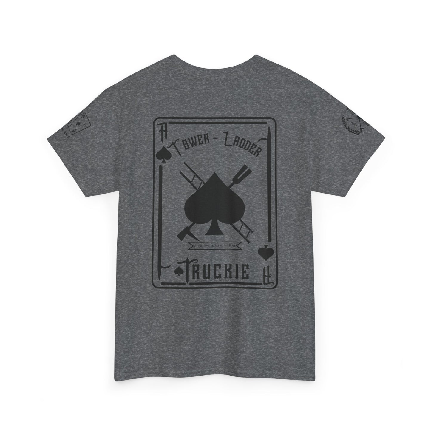 Ace of Spades Truckie Graphic Tee - Unisex Heavy Cotton T-Shirt - Multiple Colors