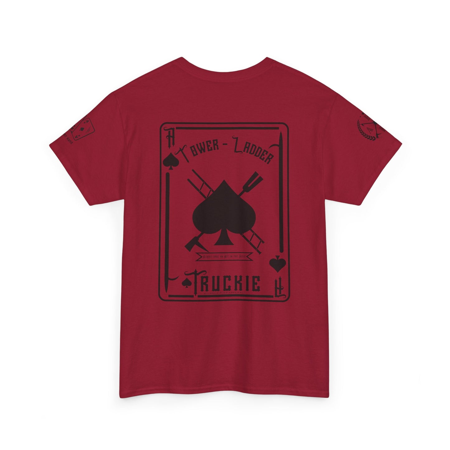 Ace of Spades Truckie Graphic Tee - Unisex Heavy Cotton T-Shirt - Multiple Colors