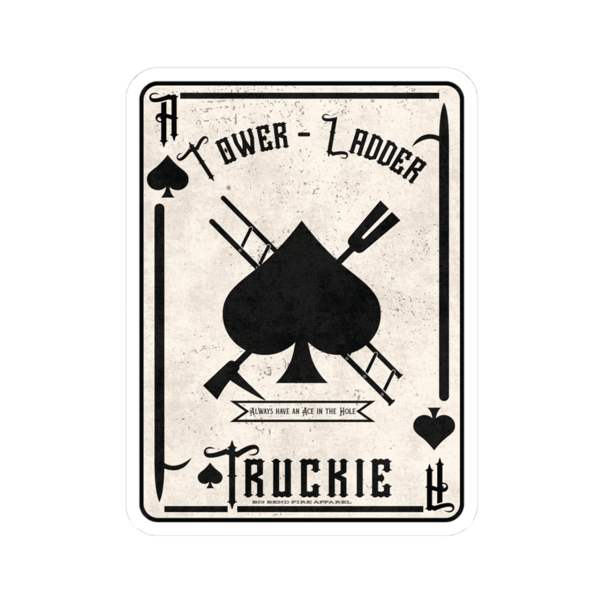 Ace of Spades Truckie Kiss-Cut Stickers