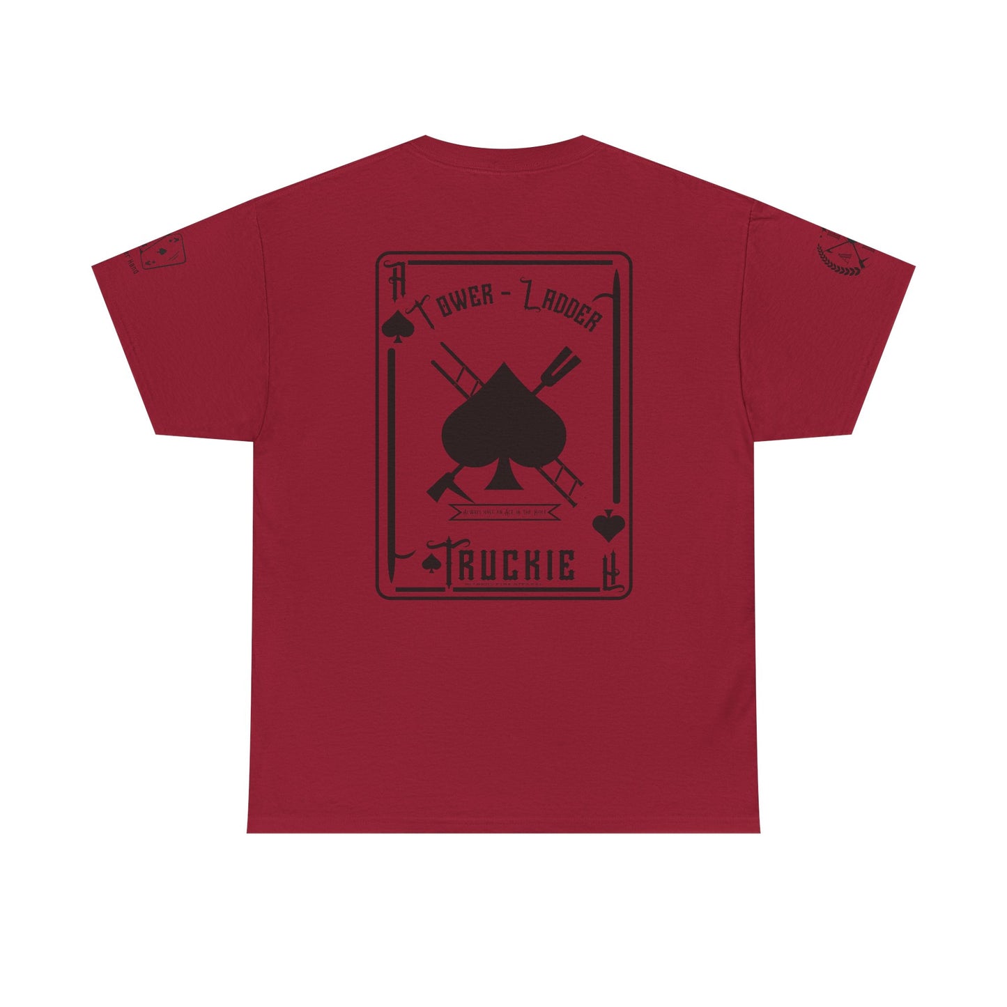 Ace of Spades Truckie Graphic Tee - Unisex Heavy Cotton T-Shirt - Multiple Colors