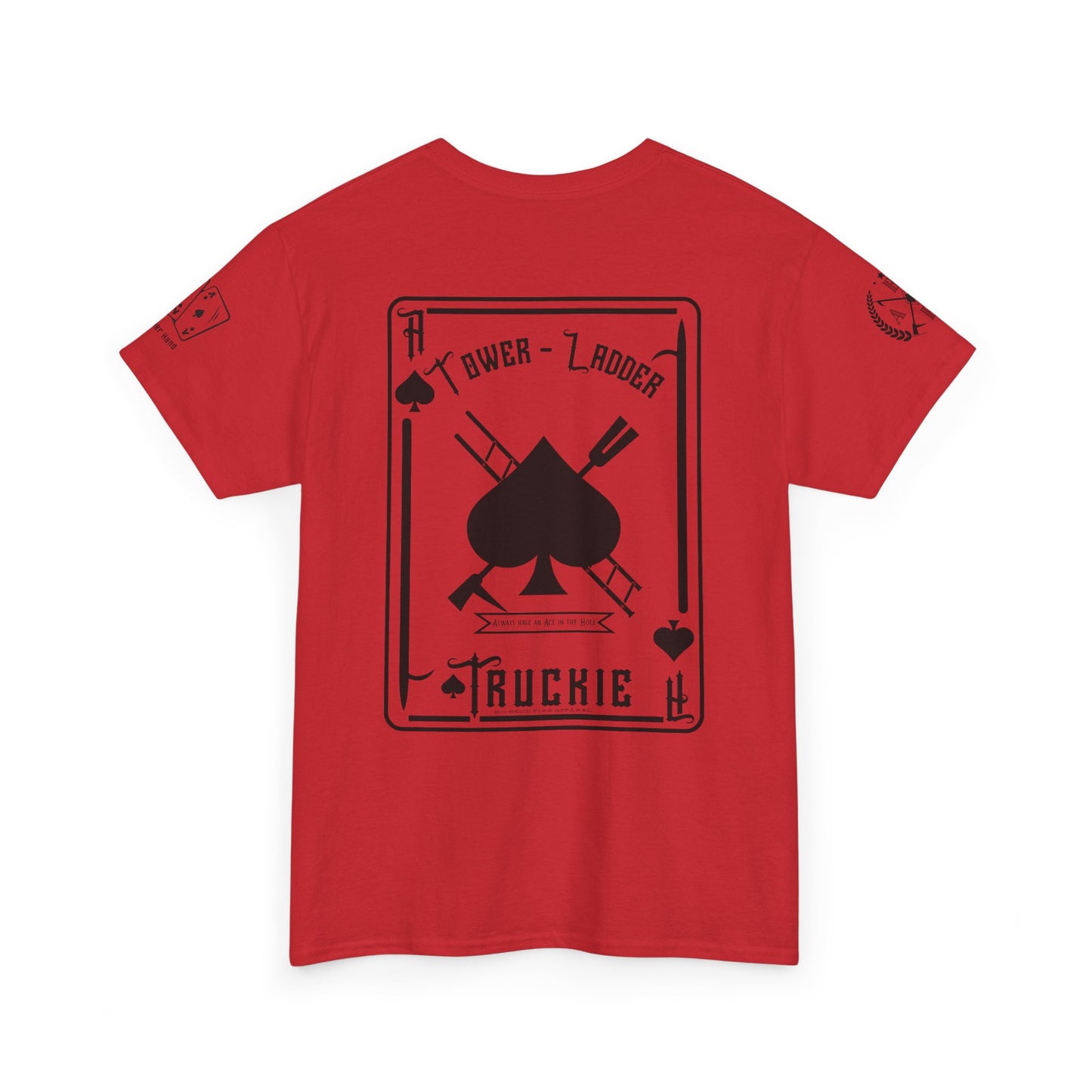Ace of Spades Truckie Graphic Tee - Unisex Heavy Cotton T-Shirt - Multiple Colors