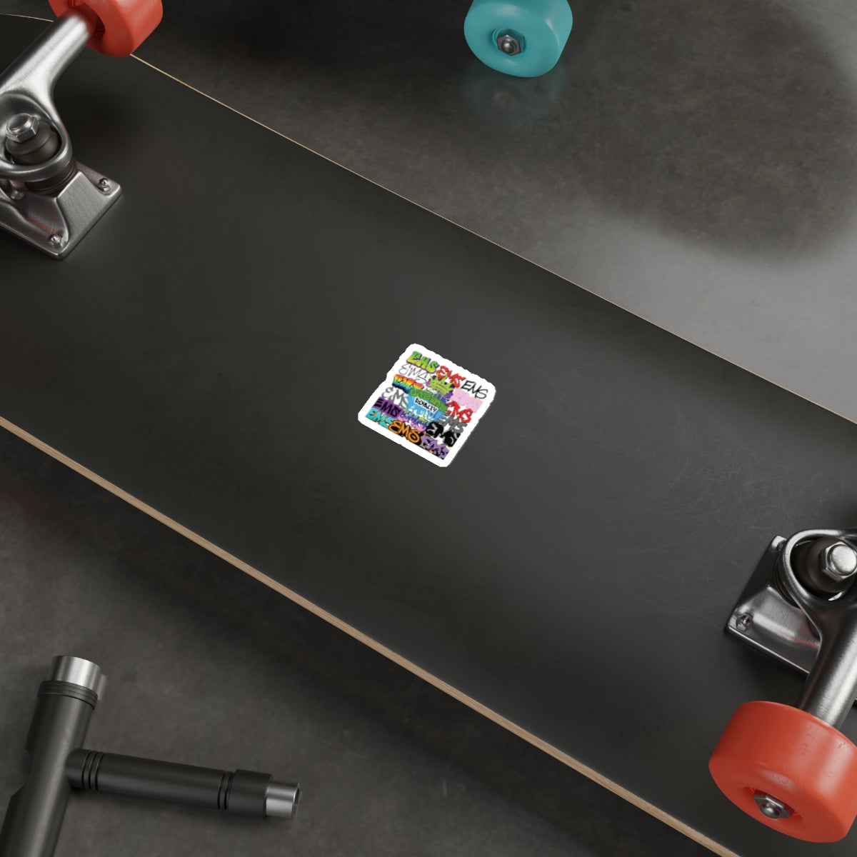 Colorful Die-Cut Graffiti Stickers Set - Urban Art Vibe for Laptops & Water Bottles