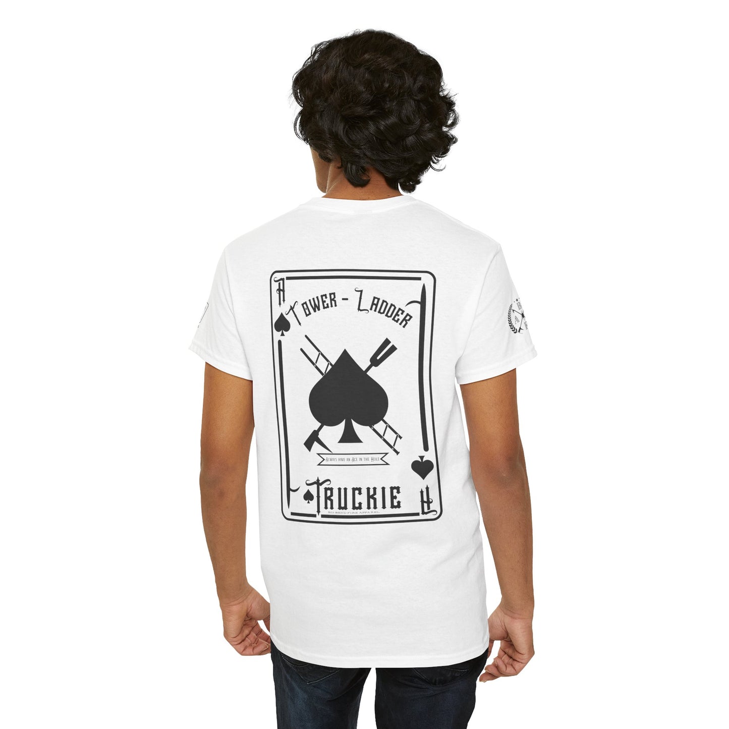 Ace of Spades Truckie Graphic Tee - Unisex Heavy Cotton T-Shirt - Multiple Colors
