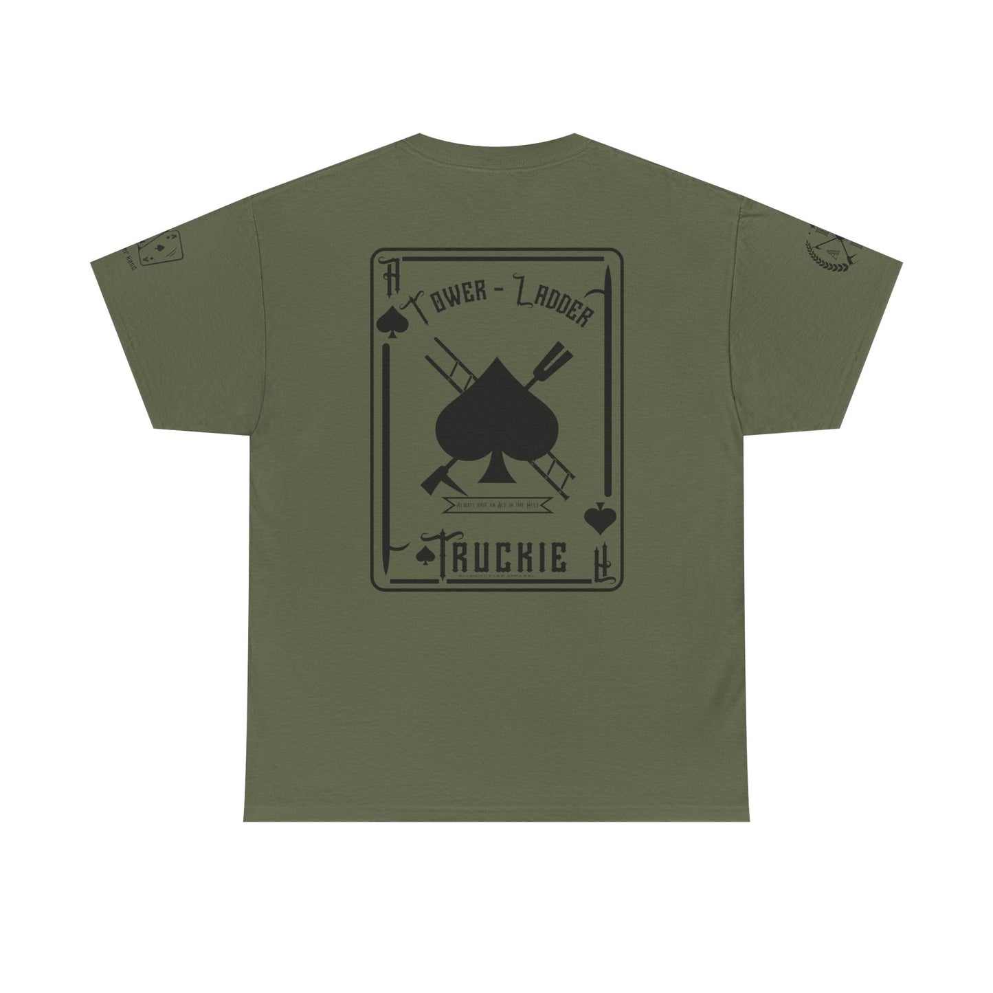 Ace of Spades Truckie Graphic Tee - Unisex Heavy Cotton T-Shirt - Multiple Colors