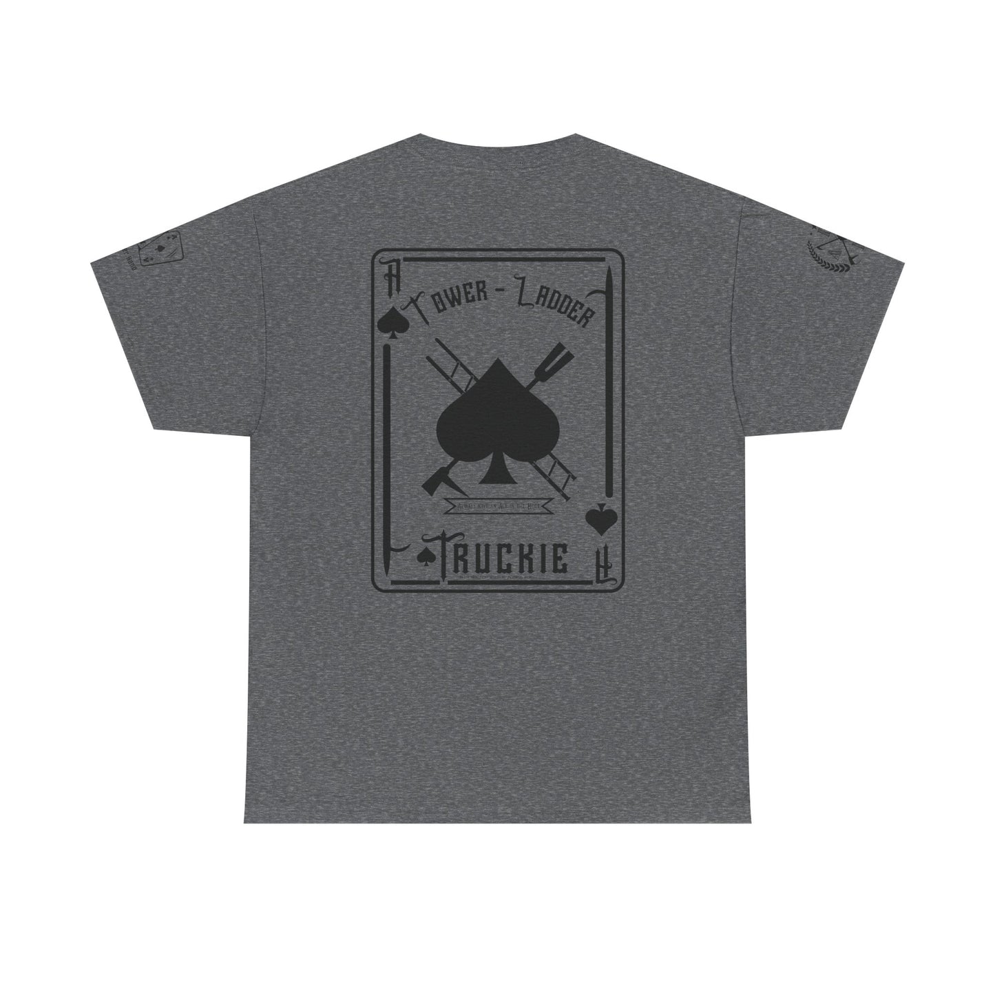 Ace of Spades Truckie Graphic Tee - Unisex Heavy Cotton T-Shirt - Multiple Colors