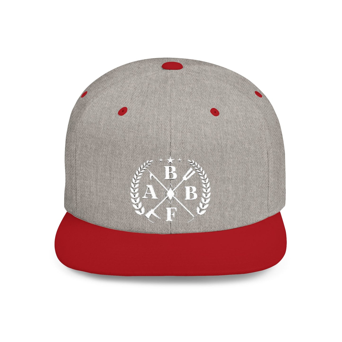 Embroidered Flat Bill Snapback Cap - BBFA Roundel