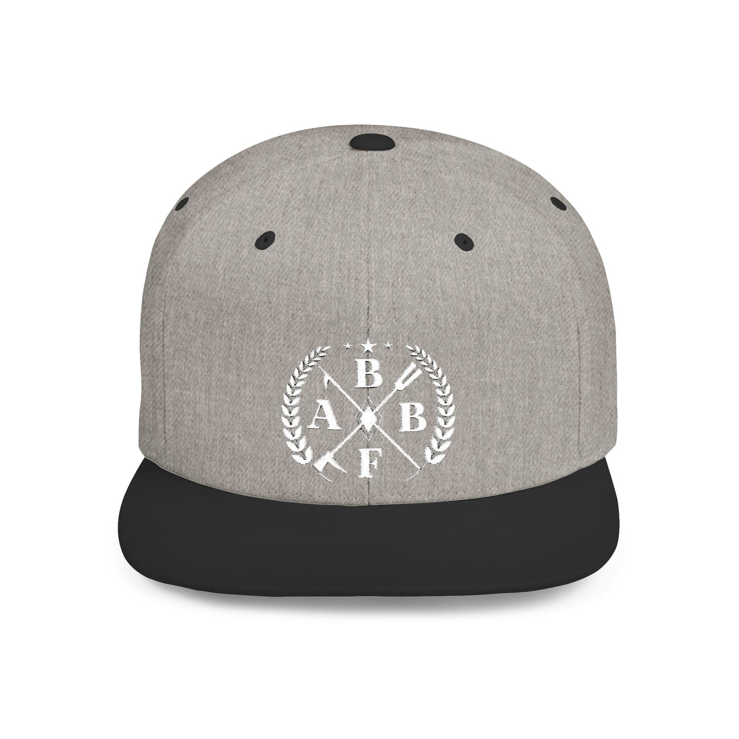 Embroidered Flat Bill Snapback Cap - BBFA Roundel