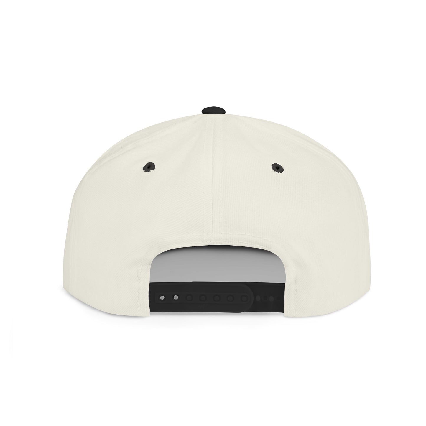 Embroidered Flat Bill Snapback Cap - BBFA Roundel