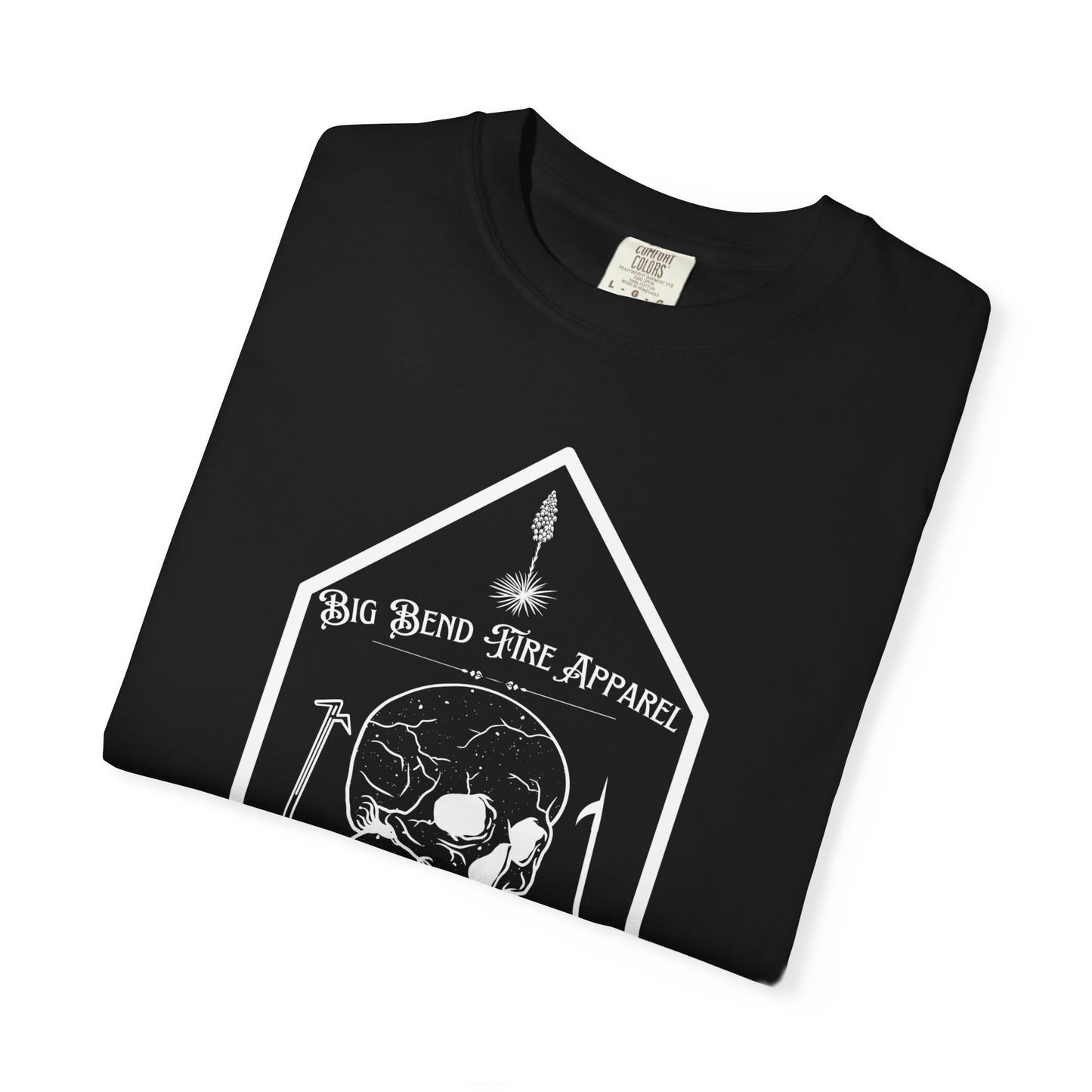 Chaos - Unisex Skull Graphic T-shirt - Khaki Black Grey
