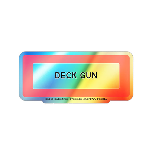 Deck Gun -Holographic Die-cut Stickers
