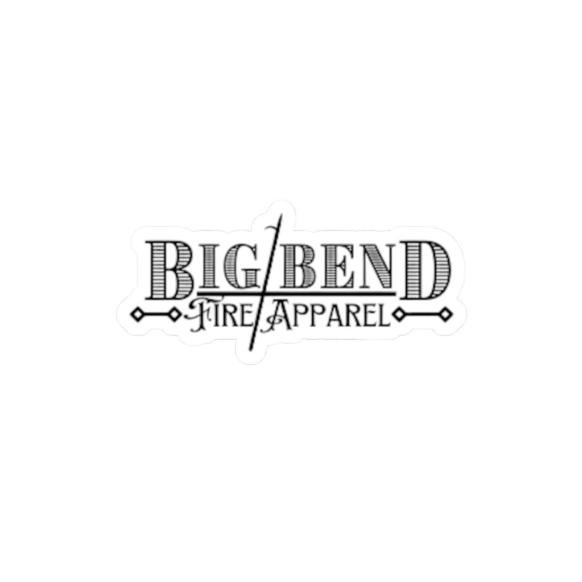 Big Bend Fire Apparel Kiss-Cut Stickers - Cool Fire-Themed Decals for Laptops & Water Bottles