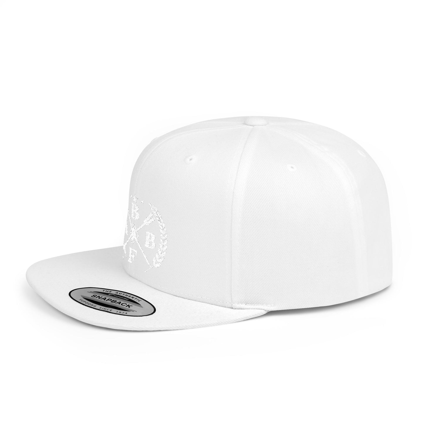 Embroidered Flat Bill Snapback Cap - BBFA Roundel