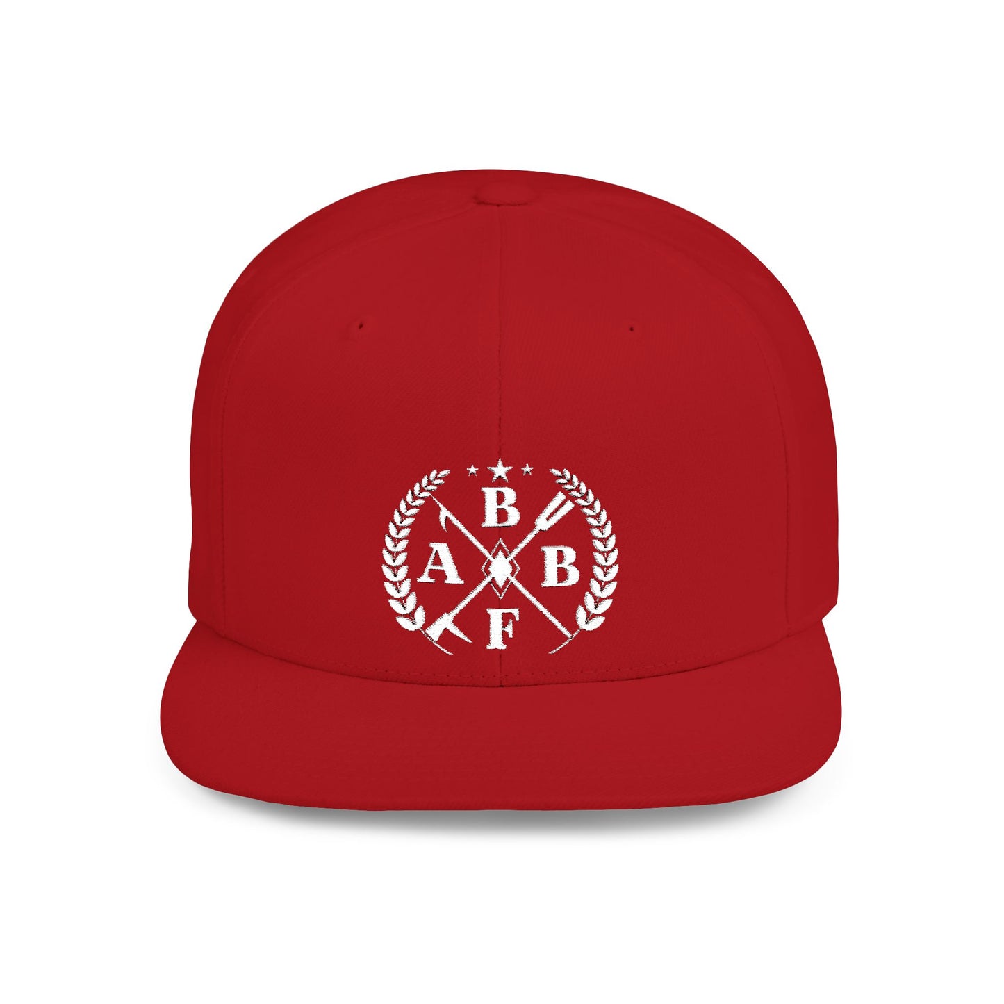 Embroidered Flat Bill Snapback Cap - BBFA Roundel
