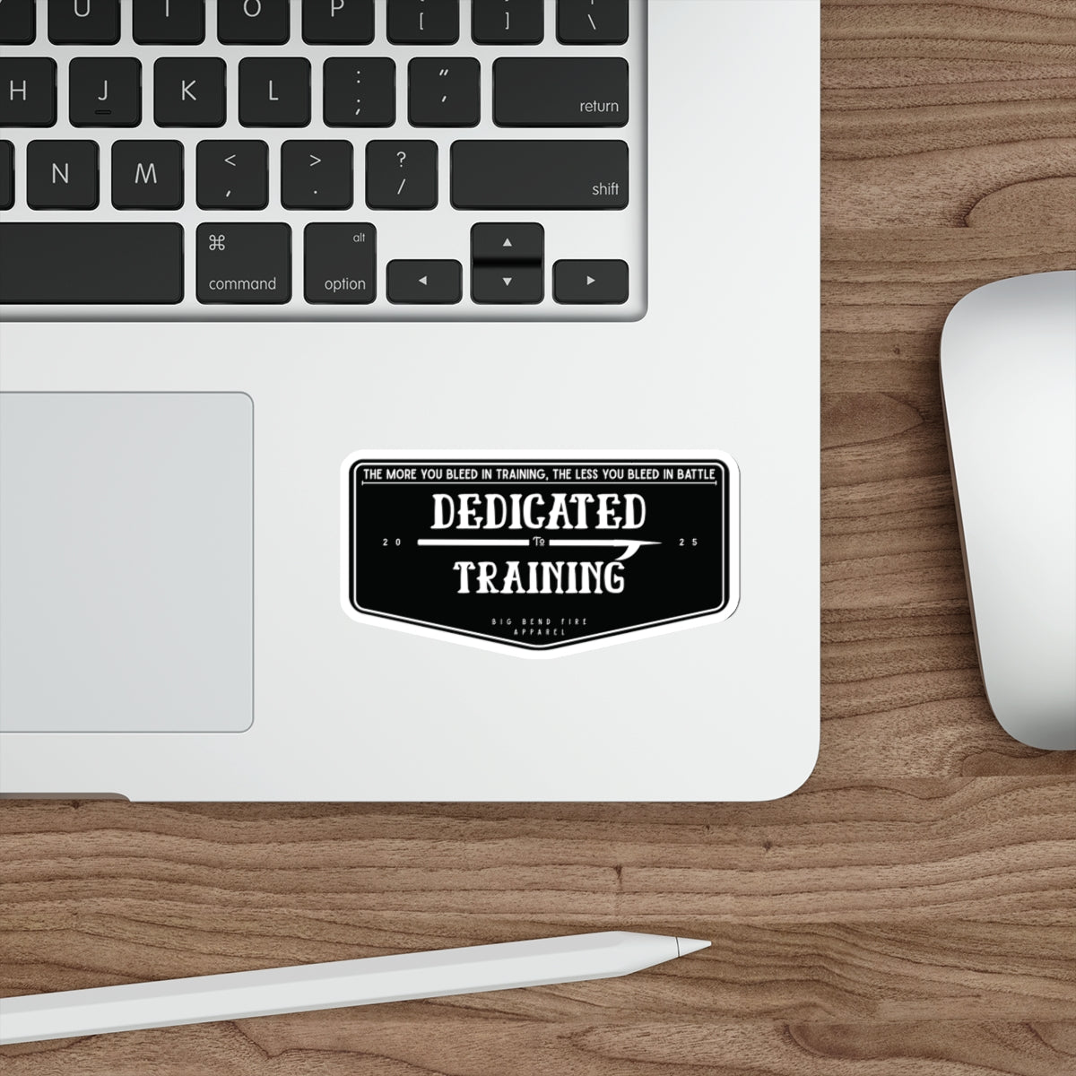 Dedicated Training Die-Cut Stickers, Motivational Workout Decals, Training Quotes