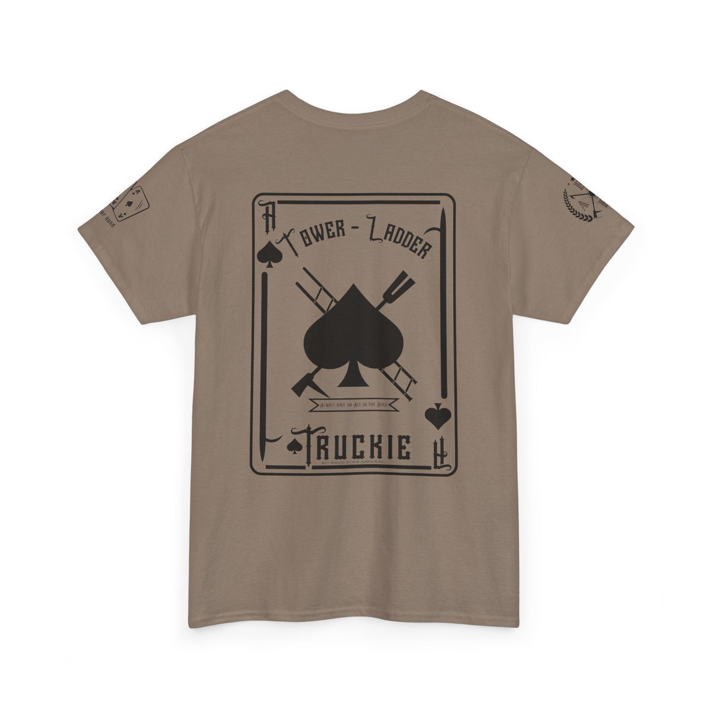 Ace of Spades Truckie Graphic Tee - Unisex Heavy Cotton T-Shirt - Multiple Colors
