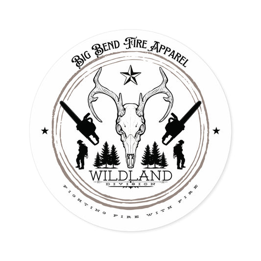 Wildland Division Round Stickers - Indoor/Outdoor Decor