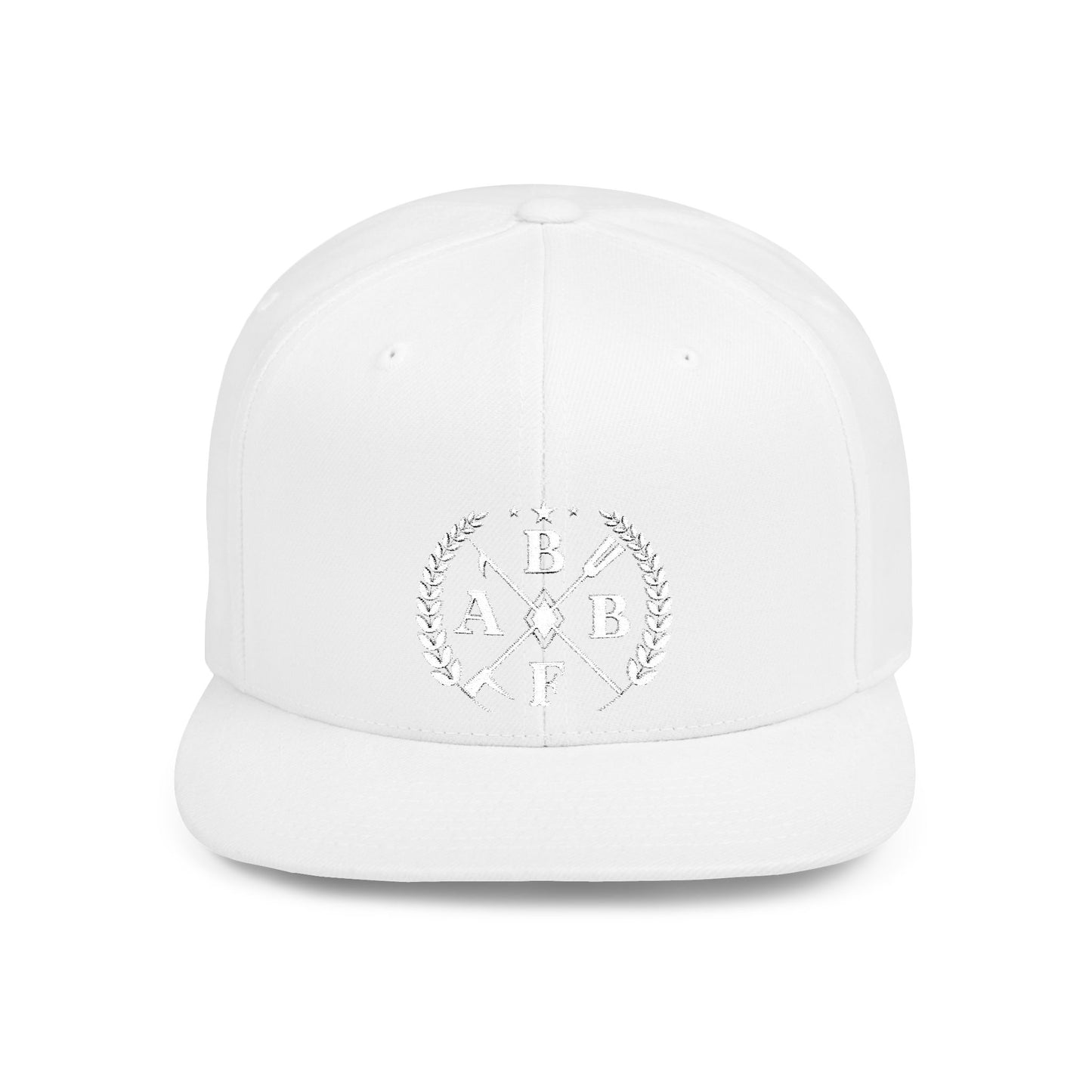 Embroidered Flat Bill Snapback Cap - BBFA Roundel