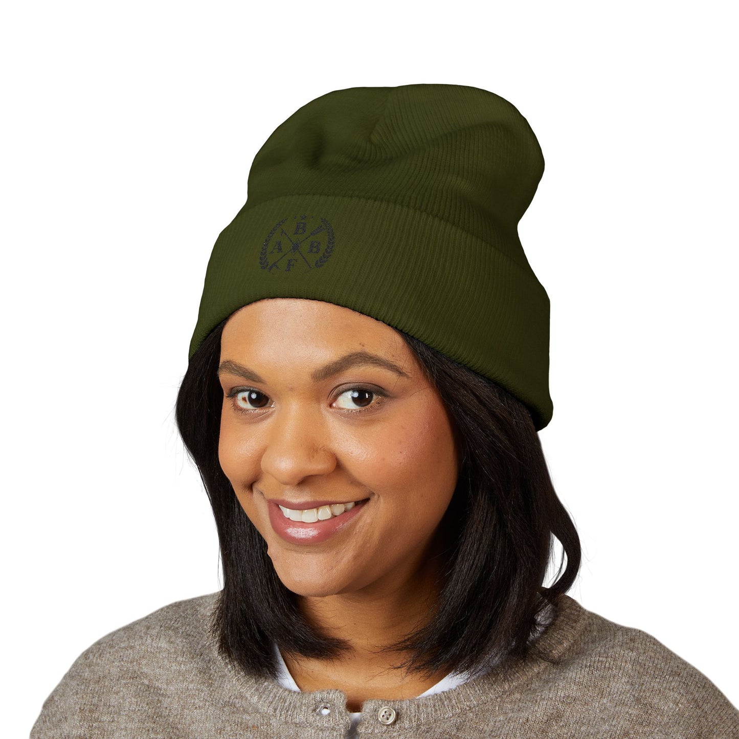 Classic Cuffed Beanie with Elegant Embroidery - Cozy Winter Accessory for Men, Women, & Teens, Perfect for Gifting, Holidays, and Fashion