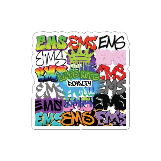 Colorful Die-Cut Graffiti Stickers Set - Urban Art Vibe for Laptops & Water Bottles