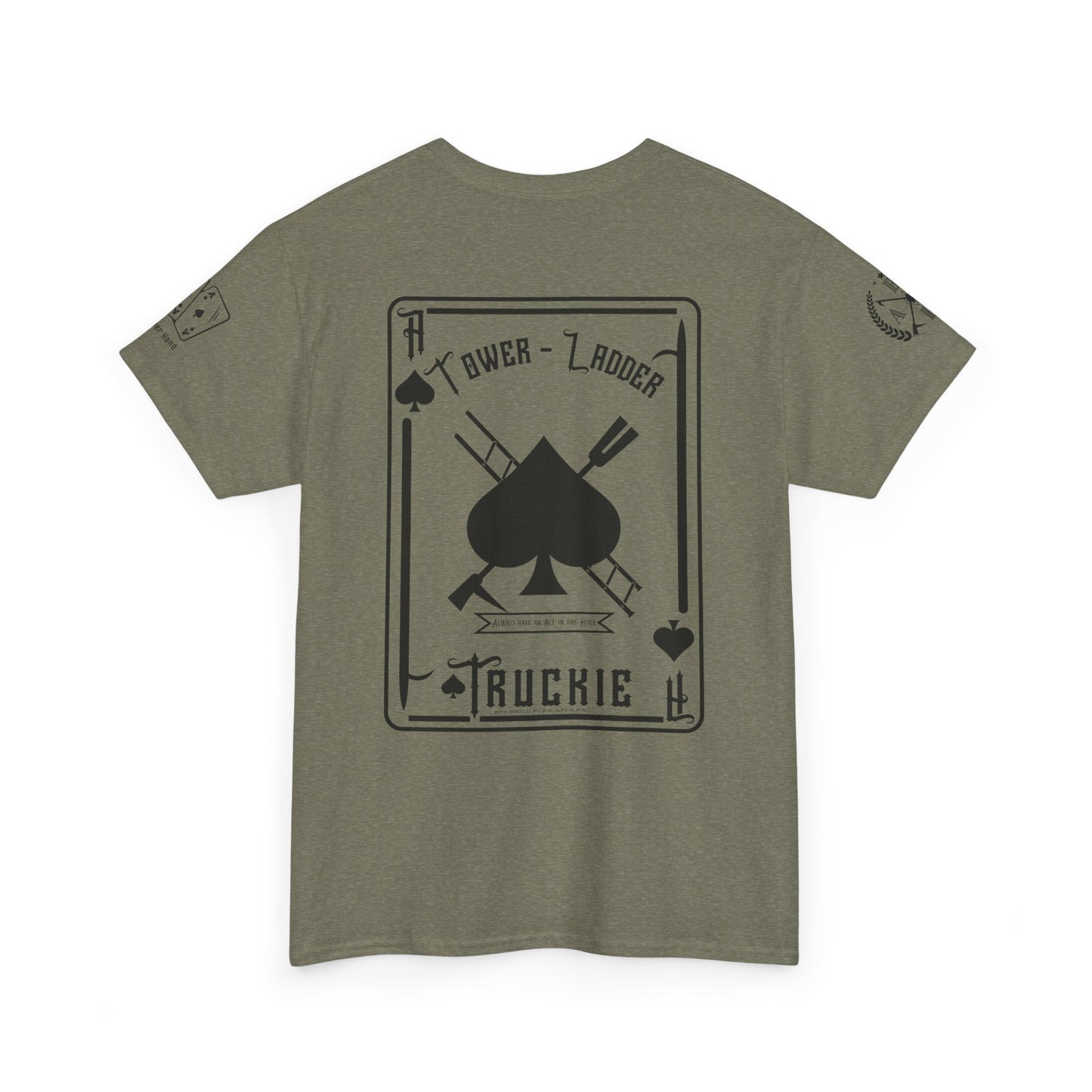 Ace of Spades Truckie Graphic Tee - Unisex Heavy Cotton T-Shirt - Multiple Colors