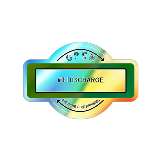 Discharge #3 Pump Panel Holographic Die-cut Stickers