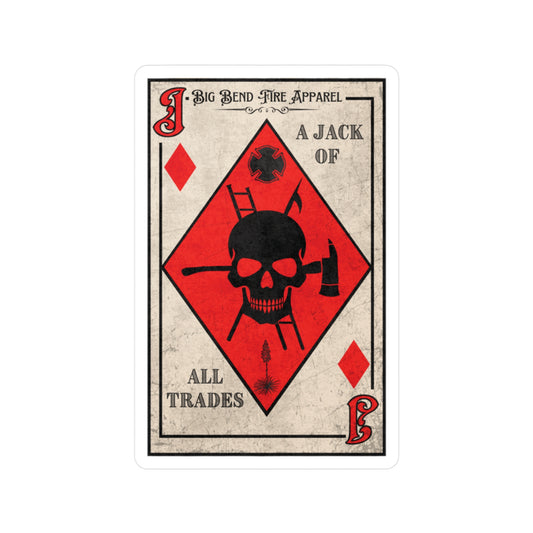 Jack of All Trades Kiss-Cut Vinyl Decals - Edgy Decor Stickers